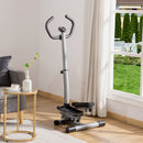 Stepper con Monitor LCD 55x53x118-128 cm in Acciaio e ABS Nero   