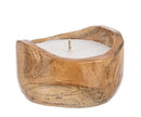 Candela  Ø20x12 cm in Legno Akabe Natural