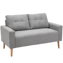 Divano 2 Posti in Tessuto 15x76x88 cm  Grigio