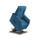 Poltrona Alzapersona Elettrica 2 Motori 82x108x84 cm Baila in Microfibra Dispositivo Medico 1 Celeste