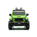 Macchina Elettrica per Bambini Jeep Wrangler Rubicon 12V con Telecomando Verde   