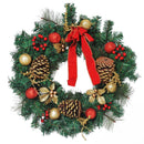 Ghirlanda di Natale Decorativa con 20 Luci LED Ø60 cm 
