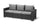 Divano 3 Posti da Giardino 198x68x71,5 cm in Resina Keter California Antracite