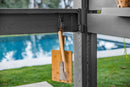 Gazebo Struttura Bar Keter Signature Bar 230x200x238 cm in Resina Effetto Legno Grigio Grafite e Noce