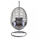 Dondolo Capraia 195x93x122 cm in Acciaio Grigio