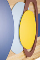 Pannello da Muro Wood Color 80x2,5x50 cm in Ferro e Abete      