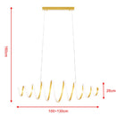 Lampadario Lampada Sospensione a LED 58W Luce Dimmerabile e Colore Regolabile