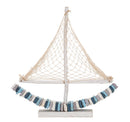 Decorazione Barca Color 45x7x45 cm in Tanoak      