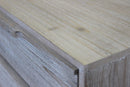 Mobiletto 3 Cassetti con Gambe in Legno 40x36x64 h cm in Legno di paulownia Tortora