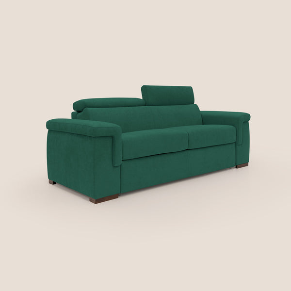 online Divano Letto 3 Posti 240x100x95 cm in Tessuto Verde