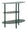 Comodino Saturno Ottanio 49,5x27,5x49,5 cm in Metallo Verde acqua