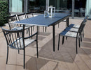 Sedia Martinica Impilabile 46x57x86 h cm in Alluminio Antracite