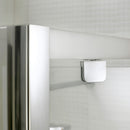 Box Doccia Angolare 80x90 cm 2 Ante Battenti in Cristallo Opaco 6mm H198 Fosterberg Aalborg Duo
