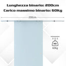 Porta Scorrevole Vetrata 90x205 cm Smerigliata 