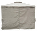 Gazebo da Giardino in Metallo 3x3m Soriani Tangeri Tortora