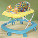 Girello Bambini per Primi Passi con Chiusura Salvaspazio e Console Gioco Blu