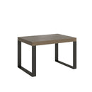 Tavolo Allungabile 120/380x90 cm Tecno Tortora Gambe Antracite      