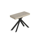 Consolle Allungabile 90-196x40x77 cm Saki Small Cashmere Gambe Antracite 