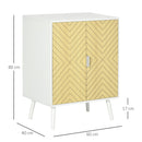 Mobile Credenza 2 Ante 60x40x80 cm in Legno e MDF Rovere