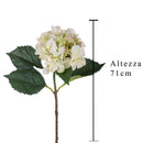 Set 2 Ortensia Artificiale Altezza 71 cm Verde
