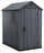 Casetta da Giardino Porta Attrezzi 125,8x184,5x205,1 cm in Resina Keter Darwin 4x6 Grigia