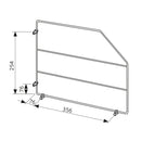 Kit 4 Separatori per Armadi e Pensili da Cucina 50x31 cm in Acciaio Emuca Cromato