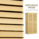 Armadio Mobile Portaoggetti da Giardino 87x46,5x160 cm in Legno 