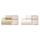 Set Spugna 4 Pezzi Asciugamani Viso + Ospite con Balza Garrini Jennifer Corda