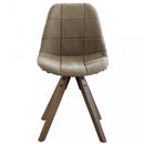 Sedia Aron 48x44x47/84 h cm in Legno Marrone
