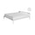 Topper Memory Con Fodera in Poliestere e Bioceramica Bianco Varie Misure