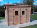 Casetta Box da Giardino 3x1,65 m Senza Pavimento in Legno Douglas 20mm Dalmat