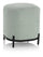 Pouf Imbottita 42x42x45 cm in Tessuto Menta