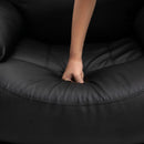 Poltrona Relax Massaggiante 97x92X104 cm in Similpelle Nera