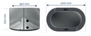 Piscina in Drop Stitch per Bagni di Ghiaccio con Kit Chiller 170x92x67A cm NetSpa Jarvi Grigio