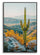 Stampa su Tela Laccata con Cornice Cactus 60x4x90 cm in Pino e Tela e Plastica