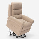 Poltrona Alzapersona Elettrica 1 Motore 74x72x108cm in Tessuto Beige