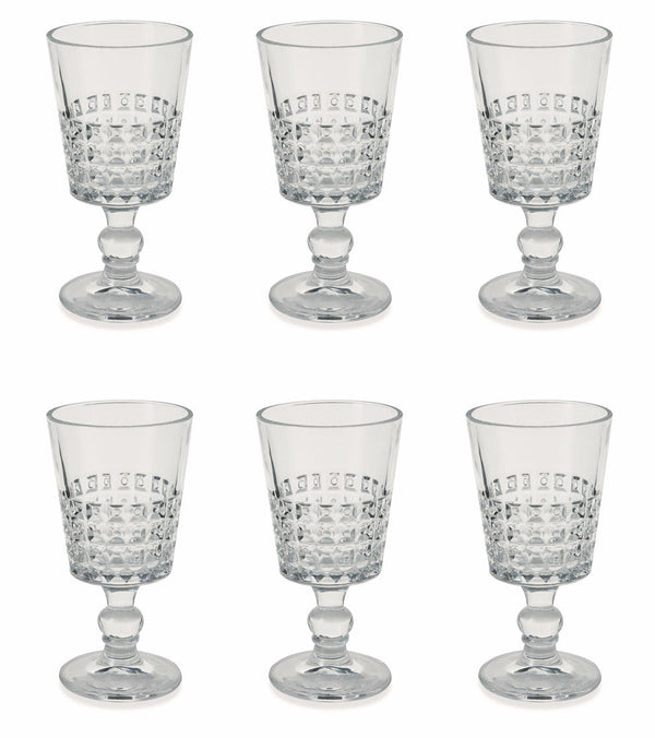 online Set 6 Calici Ø8,4x17 cm in Vetro Villa d'Este Home Tivoli Pixel Trasparente