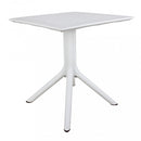 Tavolo Jarvis 80x80x75 h cm in Polipropilene Bianco
