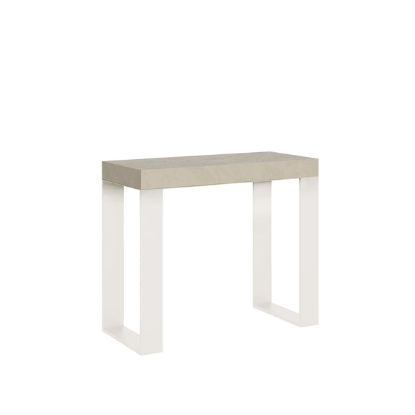 online Consolle Allungabile 90-196x40x77 cm Tecno Small Cashmere Telaio Bianco