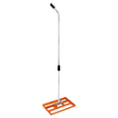 Rastrello Livellante Estensibile 50x32x125-195 cm Livellatrice in Acciaio Arancione 