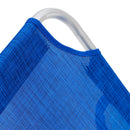 Lettino Mare Richiudibile 190x58x27 cm Struttura in Alluminio e Copertura in PVC e Poliestere Blu Viareggio      