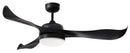 Ventilatore da Soffitto con 3 Pale e LED Ø130 cm 5 Velocità Martec Scorpion Nero