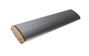 Radiatore Elettrico da Soffitto ad Infrarossi in Alluminio 1800W Jessen Nero