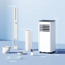 Condizionatore Portatile 7000 BTU Raffreddamento Deumidificatore Ventilatore Modalità Notturna      
