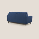 Divano Letto 3 Posti 188x97x96 cm in Tessuto Blu