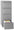 Classificatore 4 Cassetti 46x62x132 cm in Metallo Grigio