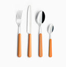 Servizio Set di Posate 24 pezzi in Acciaio Inox Eme Brio Arancio 79