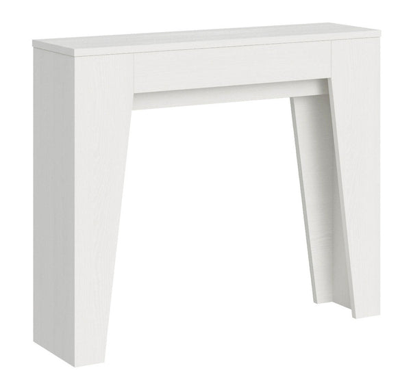 online Consolle Allungabile 90x25/181 cm Pannelli in Nobilitato Narrow Bianco Frassino