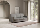 Divano 3 Posti 198x85x85 cm Karay in Tessuto Grigio