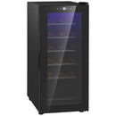 Cantinetta Frigorifero 18 Bottiglie di Vino Display e Luce LED e Controllo Temperatura   
